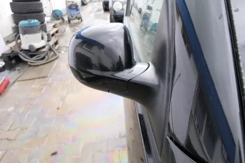 VW Lupo Arosa manueller Spiegel Außenspiegel rechts schwarz L041 