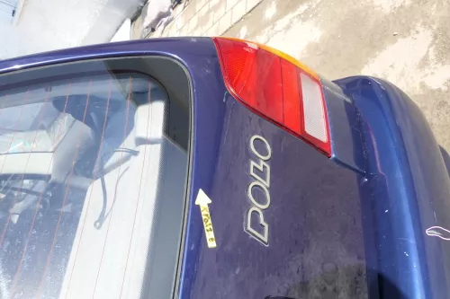VW Polo 6N Heckklappe Klappe hinten Kofferraumklappe mit Scheibe blau LB5N (167853)