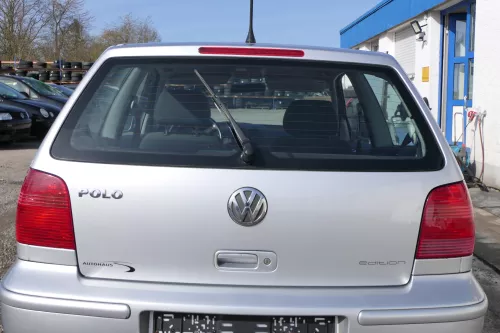 Polo 6N2 Heckklappe Klappe hinten Kofferraumklappe silber LA7W Scheibe (167872)
