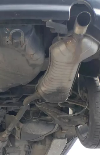 1x Audi A6 4B Quattro Allrad Auspuff Endschalldämpfer rechts hinten 2,5 TDI
