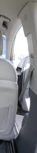 Audi Q7 4L B-Säulen Verkleidung vorne rechts Abdeckung um Gurt achatgrau grau (168117)