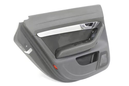 1x Audi A6 4F Türverkleidung Verkleidung Tür hinten links schwarz (168346)