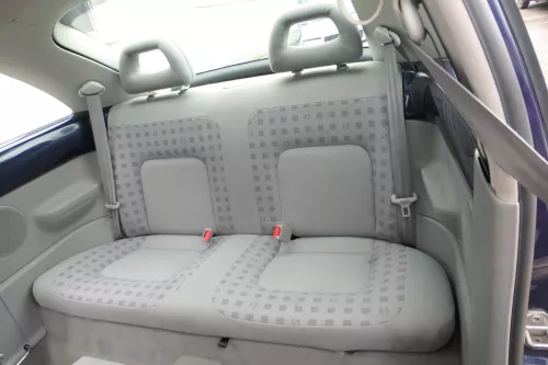 VW New Beetle 9C Sitz Sitze hinten Rückbank Rücksitzbank Lehne grau (168423)