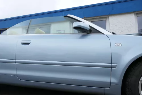 A4 8H 8E B6 B7 Cabrio Tür vorne rechts Beifahrertür blau LY5S -ohne Anbauteile