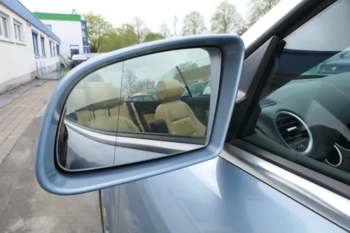 A4 8H Cabrio elektrischer Spiegel Außenspiegel links blau LY5S  (168592)