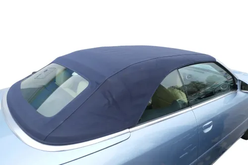 A4 8H Cabrio Dach Scheibe Verdeck Gestell dunkelblau + Himmel