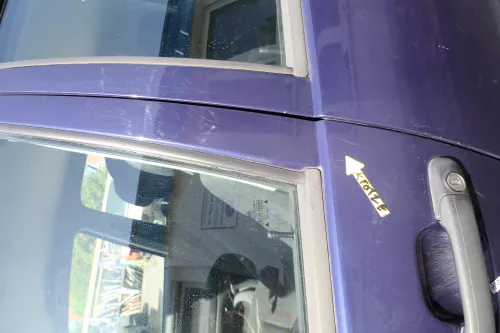 VW Polo 6N 6N2 Tür vorne links Fahrertür 4/5-Türer blau LB5N ohneAnbauteile (168855)
