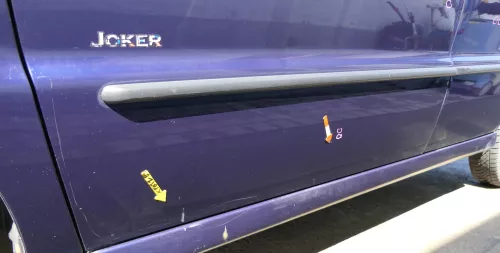 VW Polo 6N 6N2 Tür vorne links Fahrertür 4/5-Türer blau LB5N ohneAnbauteile (168855)