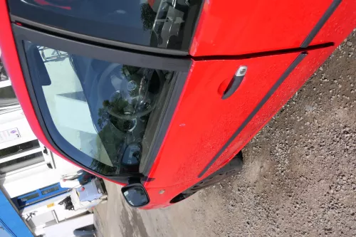 VW Lupo Seat Arosa Tür vorne links Fahrertür rot LP3G (mechanischer FH) (168877)