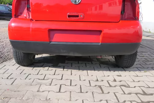 VW Lupo Stoßstange hinten Heckstoßstange Stoßfänger rot LP3G (168878)
