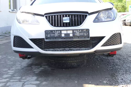 Seat Ibiza 6J Stoßstange Frontstoßstange vorne weiß LB9A Grill 6J0807217H (168948)