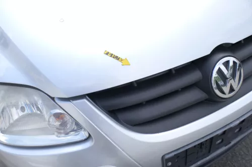 VW Fox 5Z Motorhaube Klappe vorn vorne silber LA7W Haube (168977)