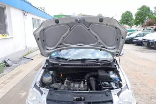 VW Fox 5Z Motorhaube Klappe vorn vorne silber LA7W Haube (168977)