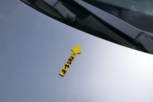 VW Fox 5Z Motorhaube Klappe vorn vorne silber LA7W Haube (168977)