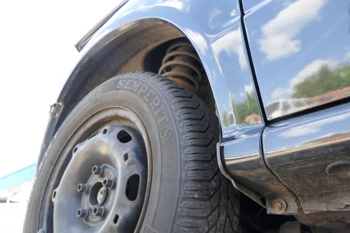 Skoda Fabia 6Y Kotflügel vorne link schwarz LF9R auch Kombi  (169088)