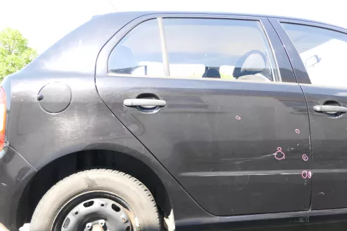 Skoda Fabia 6Y Limousine Schrägheck Tür hinten rechts schwarz LF9R