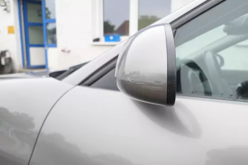 Seat Ibiza 6L elektrischer beheizter Spiegel Außenspiegel links grau LS7U  (169247)