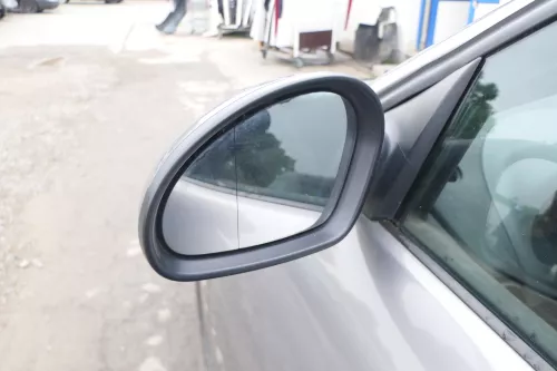 Seat Ibiza 6L elektrischer beheizter Spiegel Außenspiegel links grau LS7U  (169247)