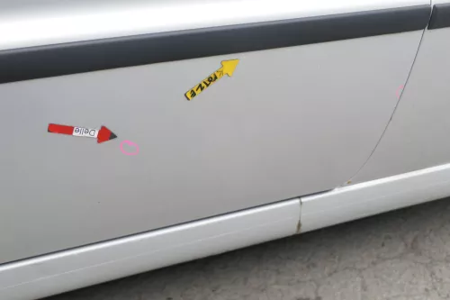 VW Polo 6N 6N2 Tür vorne links Fahrertür 2/3-Türer silber LB7Z (169401)