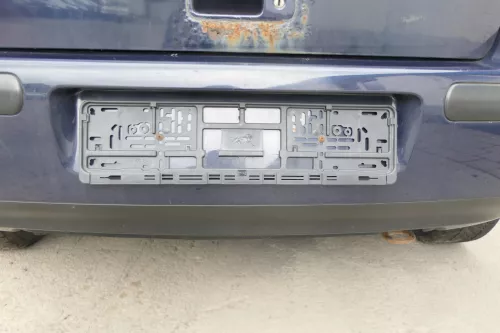 VW Golf 4 Limousine Stoßstange hinten Heckstoßstange Stoßfänger blau LA5G (169474)