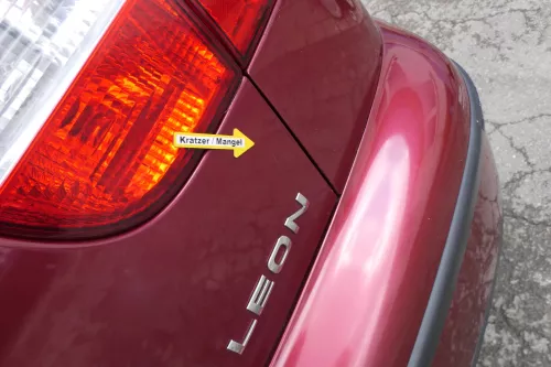 Seat Leon 1M Heckklappe Klappe hinten Kofferraumklappe rot LS3N Spoiler (169762)