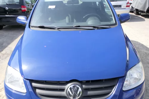 VW Fox 5Z Motorhaube Klappe vorn vorne blau LL5M Haube (169906)