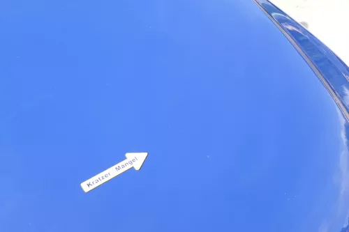 VW Fox 5Z Motorhaube Klappe vorn vorne blau LL5M Haube (169906)