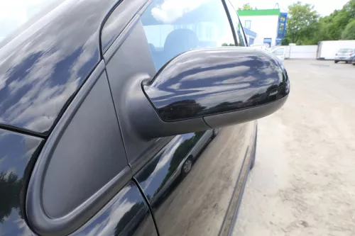 VW Fox 5Z manueller Spiegel Außenspiegel + Glas links schwarz L041