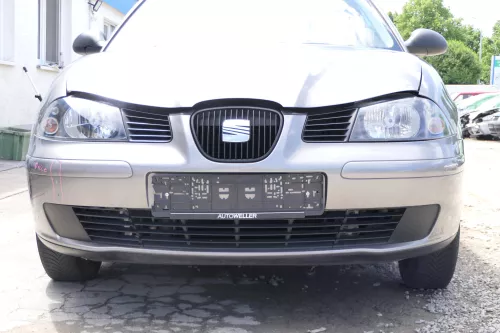 Seat Ibiza 6L Stoßstange Frontstoßstange vorne grau LS7U bis caAnfang2006
