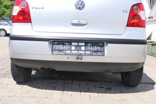 VW Polo 9N 9N3 Stoßstange Heckstoßstange hinten silber grau LA7W (170121)