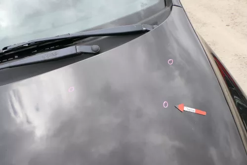 VW Fox 5Z Motorhaube Klappe vorn vorne schwarz LC9Z Haube (170194)