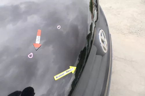 VW Fox 5Z Motorhaube Klappe vorn vorne schwarz LC9Z Haube (170194)