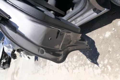 Seat Ibiza 6L Tür 4/5-Türer hinten links grau LS7U - ohne Anbauteile (170346)