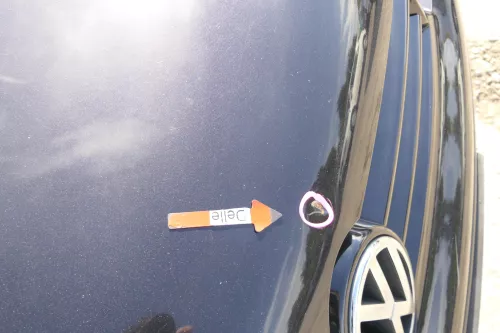 VW Golf 4 Motorhaube Haube Klappe vorne schwarz LC9Z metallic blackmagic ll (170361)