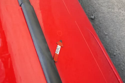 VW Lupo Seat Arosa Tür vorne links Fahrertür rot LP3G (mechanischer Fenster (170466)