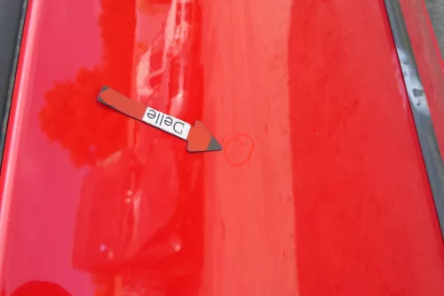 VW Lupo Seat Arosa Tür vorne links Fahrertür rot LP3G (mechanischer Fenster (170466)