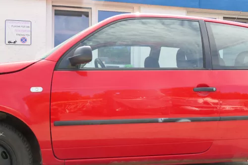 VW Lupo Seat Arosa Tür vorne links Fahrertür rot LP3G (mechanischer Fenster (170466)
