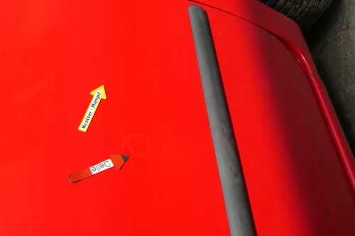 VW Lupo Seat Arosa Tür vorne rechts Beifahrertür rot LP3G (mechanischerFenst (170467)