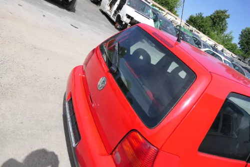 VW Lupo 6X Heckklappe Klappe Kofferraumklappe Scheibe rot LP3G (170469)