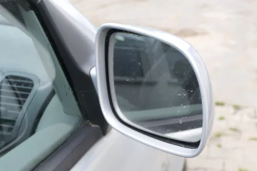 VW Polo 6N2 manueller Spiegel Außenspiegel rechts außen silber LB7Z + Glas (170485)