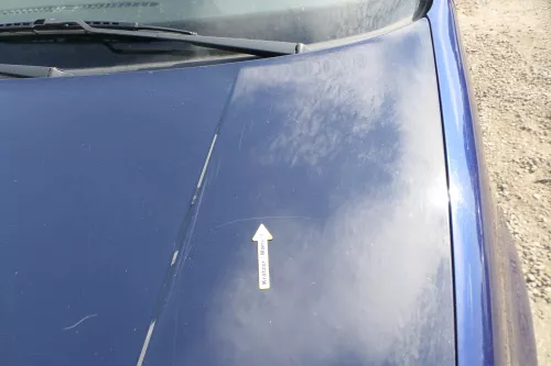 VW Golf 4 Motorhaube Haube Klappe vorne blau LA5G (170505)