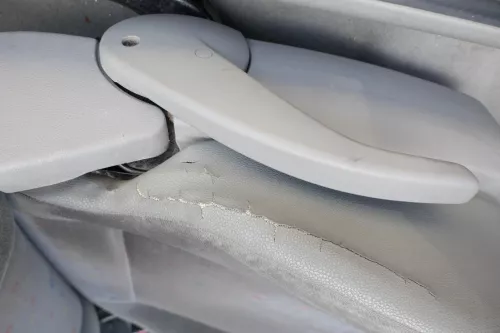 Seat Arosa VW Lupo Sitz vorn links Fahrersitz Höhenverstellung höhenverste grau (170569)