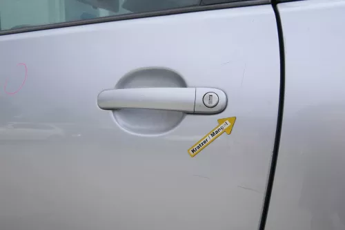 VW Polo 9N 9N3 Tür vorne links Fahrertür 2/3-Türer silber LA7W -ohne Anbauteile (170578)