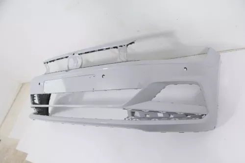 VW Polo AW 2G Stoßstange vorne Frontstoßstange Stoßfänger silber (170637)
