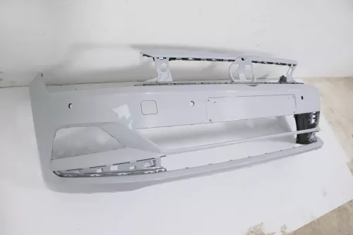VW Polo AW 2G Stoßstange vorne Frontstoßstange Stoßfänger silber (170637)