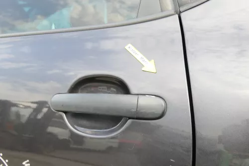 Seat Altea 5P Tür hinten links schwarz LS9N - ohneAnbauteile (170682)