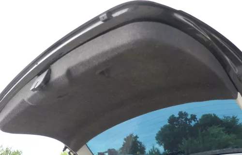Seat Altea 5P Heckklappenverkleidung Verkleidung Heckklappe schwarz karbon (170706)