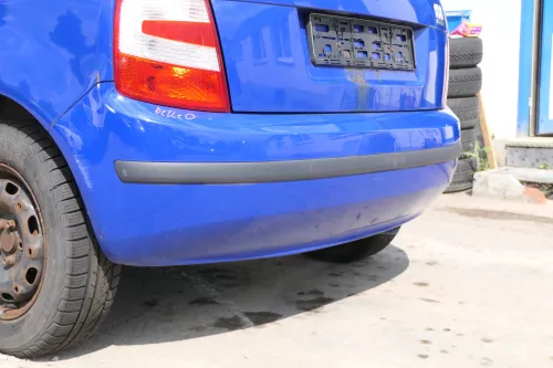 Skoda Fabia 6Y Schrägheck Stoßstange hinten Heckstoßstange blau LF5K (170745)