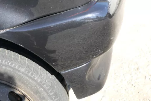 VW Polo 6N Stoßstange hinten 2-geteilte Heckstoßstange schwarz LC9Z Stoßfänger (170770)