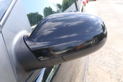 VW Fox 5Z manueller Spiegel Außenspiegel + Glas links schwarz L041 (170845)